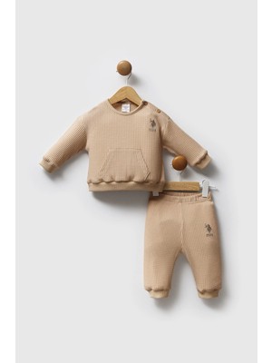 U.s.polo Assn Erkek Bebek 2 Li Takım - Vizon