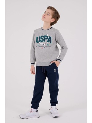 Erkek Çocuk Eşofman Takımı - Gri Melanj