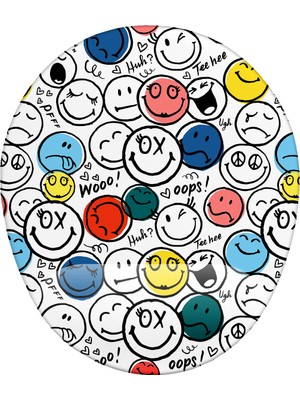 Hamiki Smile Desenli Bilek Destekli Mouse Pad Ergonomik Kaymaz Taban Mousepad Fare Altlığı