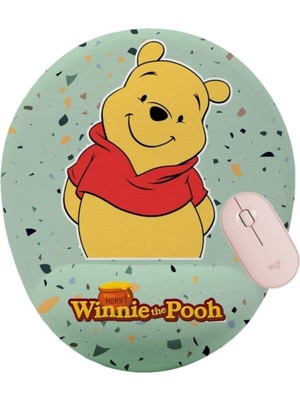Hamiki Winnie The Pooh Bilek Destekli Mouse Pad Ergonomik Kaymaz Taban Mousepad Fare Altlığı