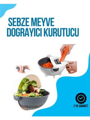 Sepetim Dilimleyici ve Rende Bıçaklı Çok Amaçlı Mutfak Aleti