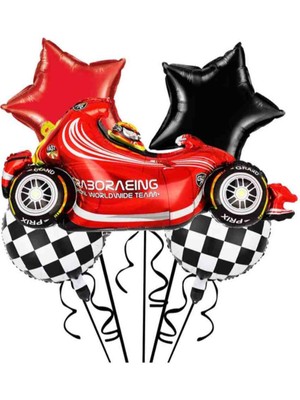 F1 Yarış Takım Folyo Balon 5 'li Set