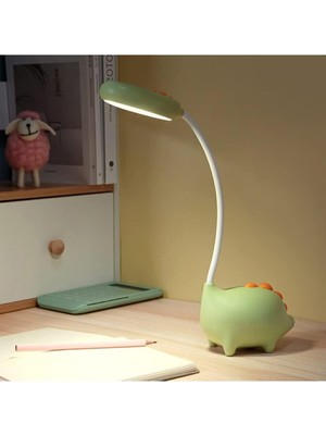 Sevimli Dinozor Figürlü Masa Lambası, Beyaz, Şık ve Kullanışlı Tasarım