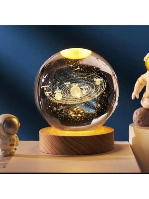 Renk Değiştiren Işıklı Cam Küre 6cm, Göz Alıcı ve Şık Dekoratif Parça