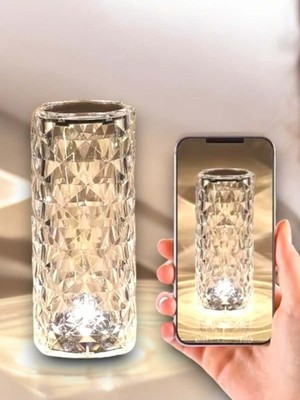 Çok Renkli Kristal Lamba, Şık ve Parlak Ev Dekorasyonu