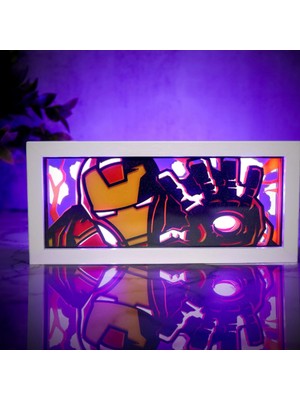 Renkli LED Dekoratif Işık Kutusu, Şık ve Eğlenceli Ev Dekorasyonu