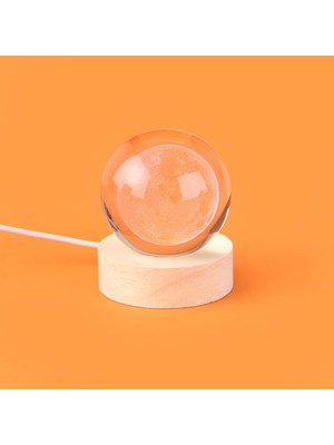 Renkli Ledli Küre, 6 Cm, Dekoratif, Parlak ve Şık Aksesuar