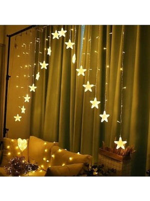 Çok Renkli Yıldız Perde LED Işık, Şık ve Renkli Dekorasyon Için Harika Seçim