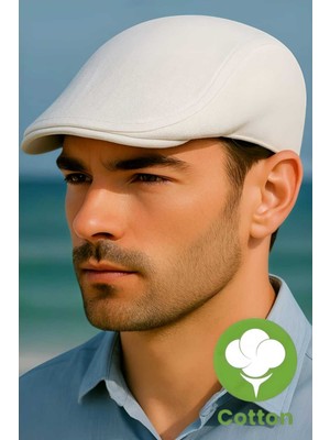 Tezzgelsin Erkek Pamuklı Keten Kasket Şapka