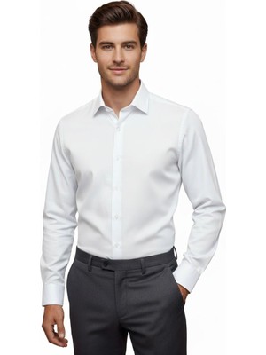 Erkek Silim Fit Uzun Kol Gömlek BGL-ST04867