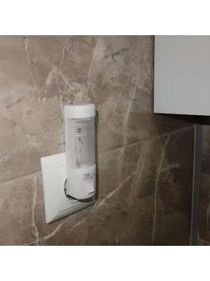 3'lü Beyaz Ledli Anahtarlı Gece Lambası Seti, Pratik ve Şık Tasarım