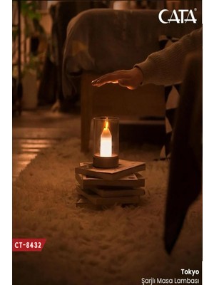 El Hareketli Tokyo Şık Masa Lambası, 3200K, Modern ve Zarif Tasarım