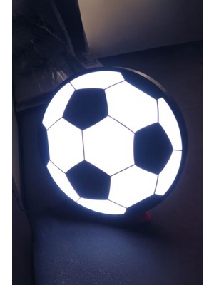 Renkli Futbol Topu Tasarımlı Gece Lambası, Şık ve Eğlenceli Dekorasyon Parçası