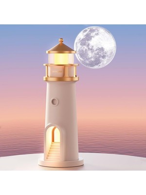 Ay LED Gece Lambası, Kumandalı, Kısılabilir, Zaman Ayarlı, Şık ve Kullanışlı Aydınlatma.