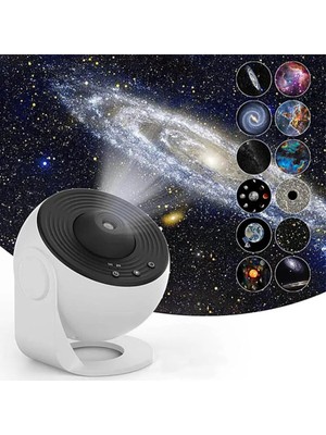 Siyah Galaksi Projektör ile Gerçek Yıldızlı Işık Gösterisi, Huzurlu Atmosfer