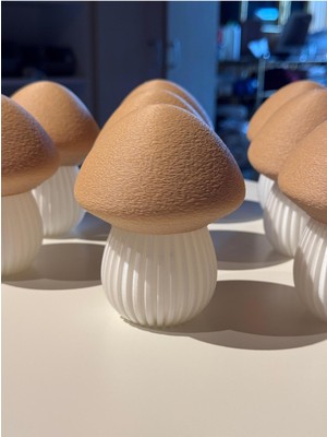 Şık Masaüstü Dekor Mum, Ledli Aydınlatma, Kahve Beyaz, 1 Adet