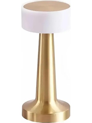 Ayarlanabilir LED Işıklı Dokunmatik Şarjlı Modern Masa Lambası Beyaz