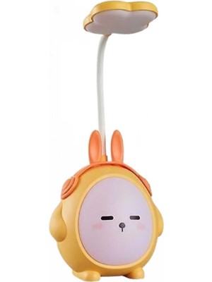 Sevimli Tavşan Masa Lambası, Sarı Renk, Çocuk Odası Dekoru