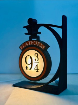 Büyülü Atmosfer Için Sihirli Platform 9 3/4 Aydınlatma Dekoru Siyah