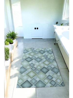 Yeşil Çok Amaçlı Pvc Kaymaz Yolluk, Banyo ve Islak Zeminler Için Ideal