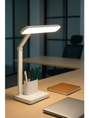 3 Renk Dokunmatik Masa Lambası, Telefon Standı, Okuma ve Gece Işığı, 24W