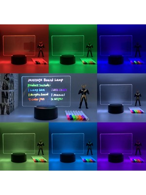Renkli LED Işıklı Silinen Not Panosu, Sevgililer Günü Hediyesi