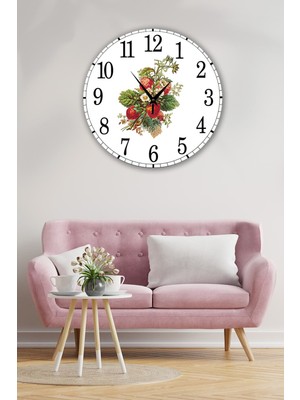 Retro Tarzda Metal Duvar Saati 35X35 Cm, Şık ve Modern Dekorasyon Için Ideal.