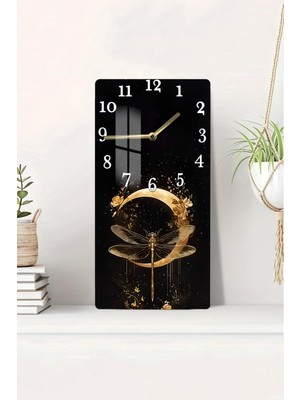 Renkli Cam Tablo Saat 30X60 Cm, Hd Uv Baskı, Şık ve Dayanıklı Tasarım