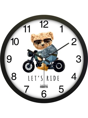 30 cm Gerçek Cam Sessiz Mekanizma Duvar Saati, Renkli Tasarım