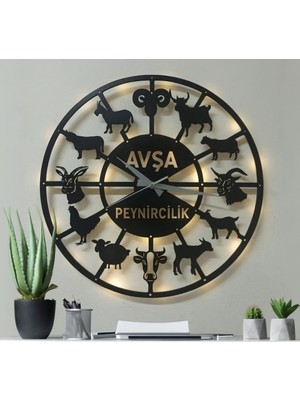 Şık Siyah Duvar Saati, Modern Tasarım, Ev ve Ofis Dekoru