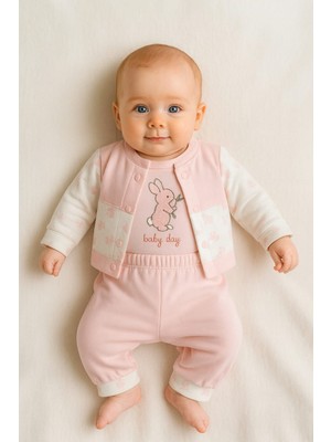 Kadife Bebek Takımı Ekstra Yumuşak Pamuklu