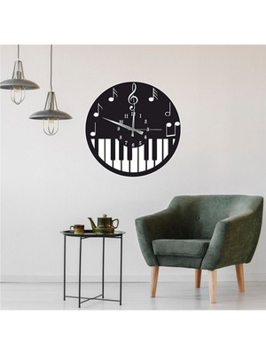 Şık Müzik Nota Duvar Saati, Modern Dekorasyon Için Harika Bir Seçim