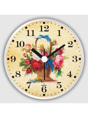 Renkli Yuvarlak Mıknatıslı Buzdolabı Saati, 10 Cm, Pratik ve Şık Tasarım