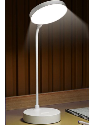 Şarjlı 20 LED Dokunmatik Masa Lambası, 3 Renk ve Parlaklık Ayarlı