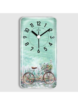 Çok Renkli Mıknatıslı Buzdolabı Saati, Dikdörtgen, 17 cm