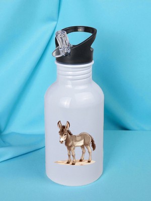 Eşek Baskılı Matara Suluk 600 ml - Sporcu Suluğu, Büyük Suluk, Spor Matara, Sporcu Sulukları