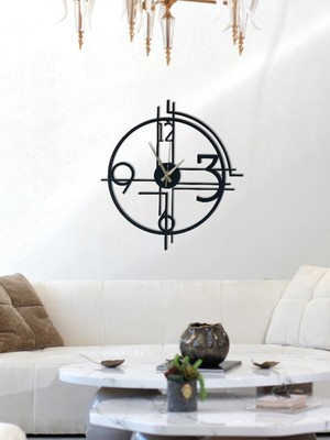 Modern Metal Duvar Saati, Şık ve Dayanıklı Tasarım, Ev ve Ofis Dekoru Için Ideal