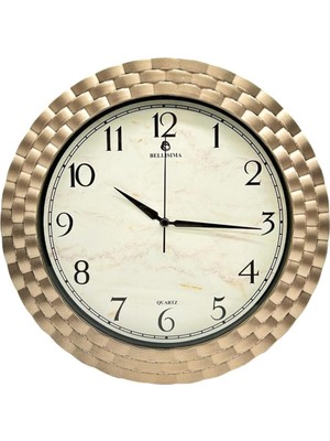 30 cm Çok Renkli Klasik Kadran Örme Desenli Sessiz Duvar Saati