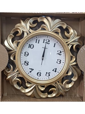 Şık 72-A Duvar Saati, Canlı Sarı ve Kahverengi Tonlarıyla Evinizde Güzel Görünüm