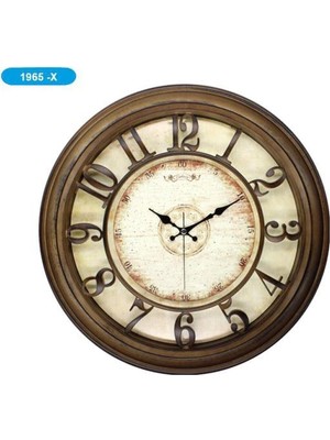 Koyu Kahve Duvar Saati, Şık ve Modern Tasarım, 1965-X FMA100861