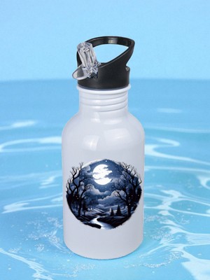 Gece Doğa Matara Suluk 600 ml - Çocuk Suluk Matara, Çocuk Su Matarası