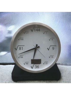 Gri Renkli, Analog ve Dijital Gösterge Duvar Saati, Şık ve Kullanışlı Tasarım