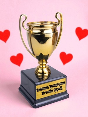 Çiçek Yazılı 23 cm Hediyelik - Okul Hediyesi, Sevgiliye Hediye Erkek, Özür Hediyesi