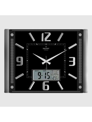 Renkli ve Şık Termometreli Takvimli Duvar Saati, Modern Evler Için Ideal Seçim