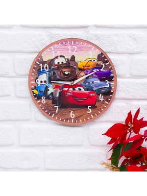 Ahşap Duvar Saati, Salon ve Çocuk Odası Için Eğlenceli ve Renkli Tasarım