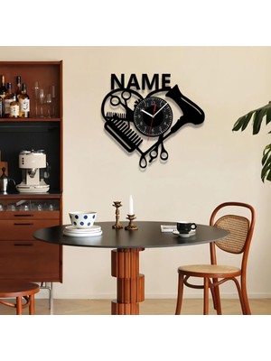 Siyah Duvar Saati, Modern ve Şık Tasarım, Ev ve Ofis Dekoru Için Ideal