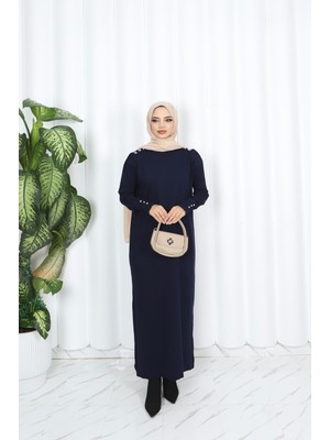 Incili Merserize Elbise