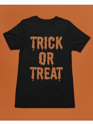 Bumeta Trick Or Treat Turuncu Unisex Tişört T-Shirt