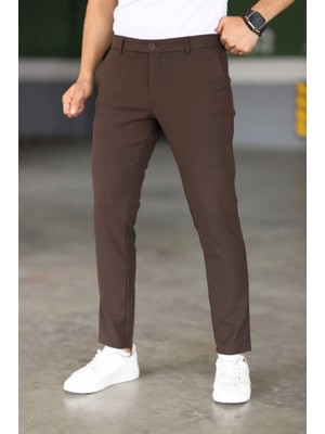Erkek Düz Kesim Bilek Boy Kumaş Pantolon