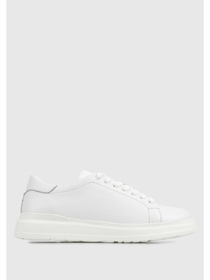 Beyaz Deri Erkek Ayakkabı